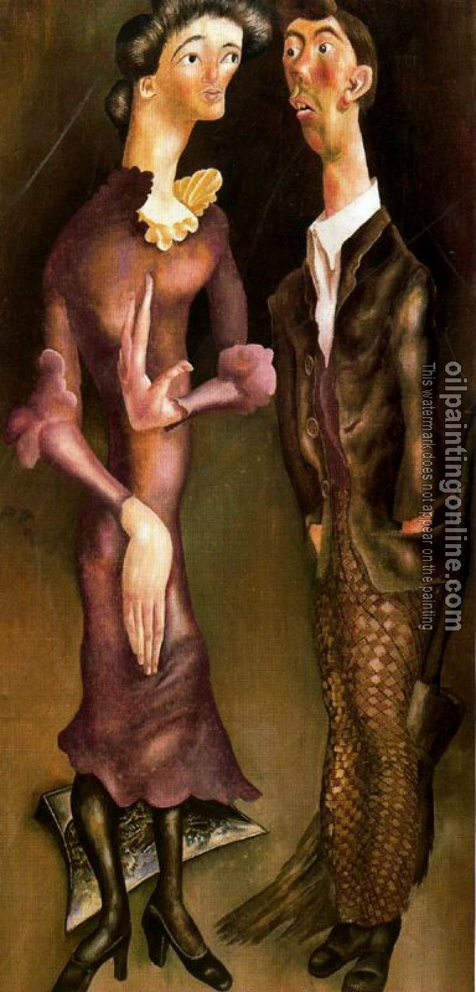 Stanley Spencer - Beatitude 7, Romantic Meeting